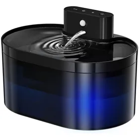 Meilleurs prix pour Fontaine à eau sans fil pour chat - Détection de mouvement et rechargeable Filtration verticale 4 couches - Maison et intérieur