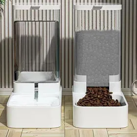Meilleurs prix pour Ensemble distributeur eau/nourriture 38 L dimensions 29×135×285 cm
