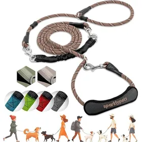 Meilleurs prix pour Laisse élastique Multifonction Mains Libres avec Laisse Amovible u2013 Laisse multifonction 3m pour 1 chien M/L Marron MARRO LAISSE