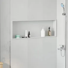Meilleurs prix pour (ON SALE)Niche de Douche - Niche Salle de Bain Blanc 90x30x9.5 cm Acier inoxydable EU650925