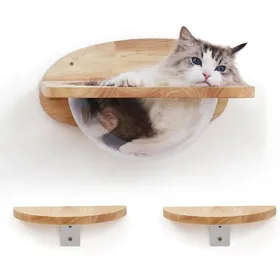 Comparer les prix de Meuble Mural pour Chatétagères et perchoirs Transparents pour Chatlit de qualité supérieure pour DormirJouerGrimper et se
