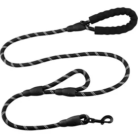 Meilleurs prix pour Laisse Chien 180cm Durable Laisse Chien avec Poignée Double et Fils Réfléchissants pour Chiens Petits Moyens et 18m LAISSE