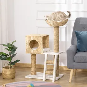 Comparer les prix de Arbre à chat Design - Centre dactivités et Griffoir en quenouille Tour à Grimper pour Chats 1005 cm