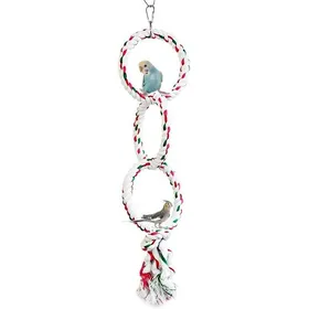 Meilleurs prix pour Jouet pour Oiseaux Perruche Anneau de Balançoire Perroquet Perchoir en Corde de Coton Parrot Jouets à Mâcher pour Conure calopsitte