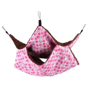 Meilleurs prix pour Hamac pour animaux - Non spécifié - Lapin rose - Double couche - Intérieur - Rond