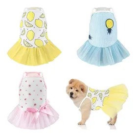 Meilleurs prix pour Robe dÉté pour Chiot - GIGICIAL - Lot de 3 - Coton Doux - Confortable - Colorées