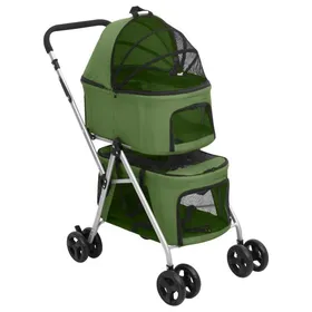 Comparer les prix de RemiseTransport Chiens/Chats/ Poussette - JMS - pour chien pliante à 2 niveaux Vert 83 x 48 x 97 cm MAIOSN2025 6414773