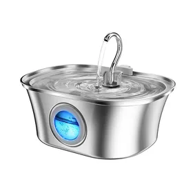 Meilleurs prix pour Fontaine à eau automatique pour chat - Phoesky - 32 L - Écran LCD - Acier inoxydable - Forme de bateau