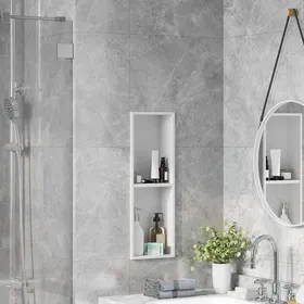 Meilleurs prix pour (ON SALE)Niche de Douche - Niche Salle de Bain Blanc 60x20x9.5 cm Acier inoxydable EU918780