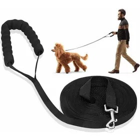 Comparer les prix de Laisse de Dressage Chien 10M - Longe avec Poignée Rembourrée pour Chiens de Toutes Tailles (Noir)