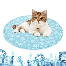 Comparer les prix de Tapis Rafraichissant Chat/Petit Chien RondeTapis Refroidissant pour Chat en Tissu Oxford Imperméable Plus SolideCoussin