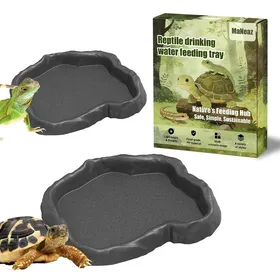 Meilleurs prix pour 2 Pièces Abreuvoir Tortue Terrestre Accessoire Tortue Terrestre Empreinte Reptiles Bol Alimentair Reptiles Bol Alime FONTAINE A EAU