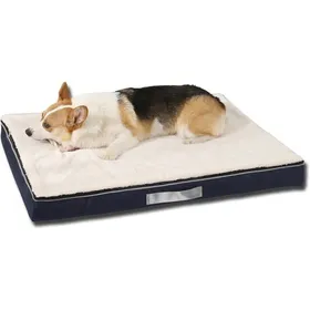 Meilleurs prix pour Matelas orthopdique chien 100x75 cm Coussin mmoire de forme housse lavable impermable fond antidrapant Label