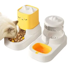 Meilleurs prix pour Distributeur Automatique Chien  Distributeur Détachable Non Électrique Automatique pour Chien Et Chat Nourriture Sèche Et Eau