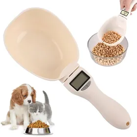 Comparer les prix de Cuillère à Mesurer Électronique avec Écran LCD Cuillère Numérique pour Chien et Chat Balance Précise pour Aliments