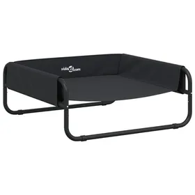 Meilleurs prix pour Lit surélevé pour chien - vidaXL - Anthracite - Tissu Oxford 600D - 70x70x285 cm - Capacité 80 lb - Cadre en acier