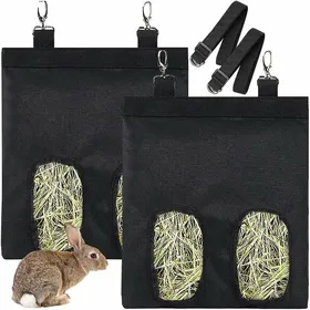 Meilleurs prix pour 2 pièces sac de foin suspendu tissu Oxford résistant sac foin lapin cochon dInde chinchilla .