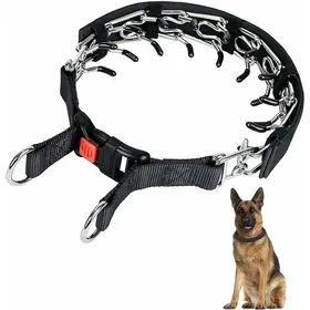 Comparer les prix de Collier de dressage à griffes pour chien, collier étrangleur pour chien avec boucle à pression, collier anti-traction pour chiens