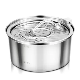 Meilleurs prix pour Fontaine à eau pour chat en acier inoxydable - Phoesky - 3.2 L - Distributeur automatique - Conception sphérique