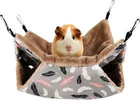 Meilleurs prix pour Hamacs de Cage pour Animaux de Compagnie Double Couche Hamac pour lit Suspendu Rongeur Petits Animau Animalerie < Rongeur < Accesso