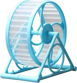 Comparer les prix de Roue de course d'exercice pour Hamster pour animaux de compagnie, avec support, fournitures de jeu, jouet en Cage, bleu