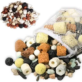 Comparer les prix de 500g masse filtrante aquarium 12 en 1 accessoires média filtration biologique céramique pour aquarium fish tank réservoir.