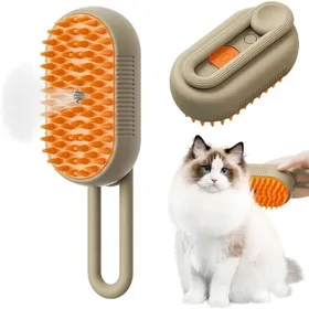 Meilleurs prix pour Brosse à vapeur 3 en 1 pour chat et chien peigne dépilation des poils danimaux favorise un pelage plus sain couleur kaki