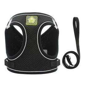 Comparer les prix de Laisse pour animaux de compagnie cage réglable et respirante pour lapins chats et chiots collier et laisse en maille noire