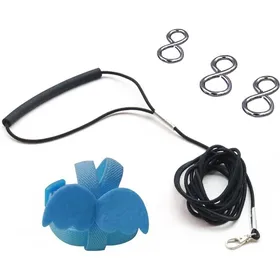 Comparer les prix de 1 ensemble laisse oiseau nylon acier inoxydable harnais réglable poignée caoutchouc anti-morsure perroquet .