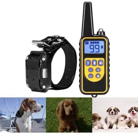 Comparer les prix de Collier de Dressage Électrique Rechargeable Étanche pour Chiens avec Beep Vibration Chocs Électrique Collier télécommande 80