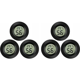 Comparer les prix de Pack de 6 Hygromètres Numériques LCD - Moniteur dHumidité et Température pour Serres Bébés et Salles Humides.