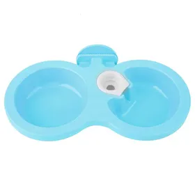 Meilleurs prix pour Bol double suspendu - OKUMGGYJ - Petite taille - Plastique - Bleu