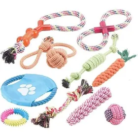 Meilleurs prix pour Jouets pour chiens - CUNEARY - Lot de 10 - Multicolore - Coton - Intérieur