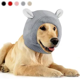 Meilleurs prix pour Cache-oreilles pour chien - MICH - 1 pièce - Gris - 36-48 cm - Réduit le bruit - Soulage lanxiété - Confortable