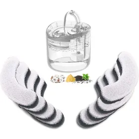 Comparer les prix de 8pcs Filtres de Fontaine pour Animaux de Compagnie Remplacement Compatible avec HAPUP Fontaines Eau pour couleurs multiples YYV