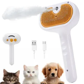 Meilleurs prix pour Brosse à vapeur pour chat - Outil de toilettage autonettoyant rechargeable 2025 pour chats et chiens pour lépilation et le