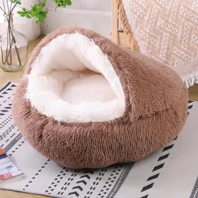 Comparer les prix de Panier Chat65cm Panier pour ChienSemi-ferméCoussin Apaisant pour ChatPanier Moelleux pour Chat et ChienCoussin pour CORBEILLE