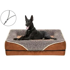 Comparer les prix de Lit pour Chien - PZCC - Canapé - Mousse à Mémoire - Housse Lavable - Antidérapant