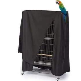 Meilleurs prix pour Housse de cage à oiseaux imperméable et anti-UV carrée à roulettes pour oiseaux et perroquets (104 x 69x 122 cm) QIEDOVIEY