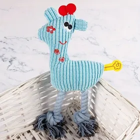 Meilleurs prix pour Jouet à mâcher pour chien - Phoesky - Écologique - En peluche - Durable - Nylon - Vocal - Interactif - Bleu - 26x16x3 cm