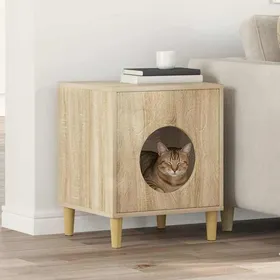 Comparer les prix de Maison pour Chat Sonoma - vidaXL - bois dingénierie - 425 x 40 x 53 cm@cxn38g