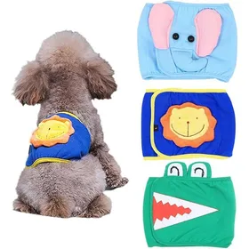 Comparer les prix de Lot de 3 couches réutilisables et lavables pour chien mâle - Design mignon - Pour chiens de petite et moyenne ta CULOTTE HYGIENIQUE