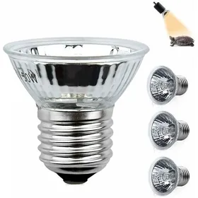 Meilleurs prix pour Lampe Chauffante 50W E27 UVB/UVA pour Reptiles – Gradable Spectre Complet 4 Pièces