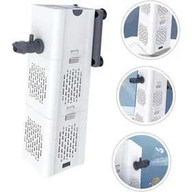 Comparer les prix de Filtre Aquarium Silencieux 4en1 Pompe Oxygnation 500-1000Lh Label