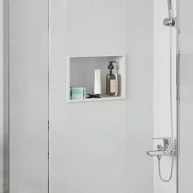Comparer les prix de (ON SALE)Niche de Douche - Niche Salle de Bain Blanc 30x20x9.5 cm Acier inoxydable EU583777