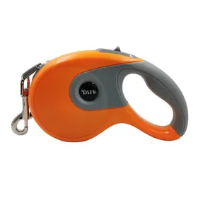 Meilleurs prix pour Laisse rétractable pour chien - Phoesky - 5m - Orange - ABS et Nylon - Poids max 20 kg - 1.1 cm largeur - 20x12x4.5 cm