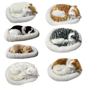 Comparer les prix de ARAMOX Jouet réaliste de chat de sommeil Jouet de chat endormi réaliste poupée danimal en peluche respirant luminaire decoration