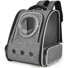 Meilleurs prix pour Sac De Transport Pour Chat Petit Chien 10KgGrand Sac À Dos Pour Animal 3 Entrées Portable Pliable Spacieux Et RespirantPanier Av