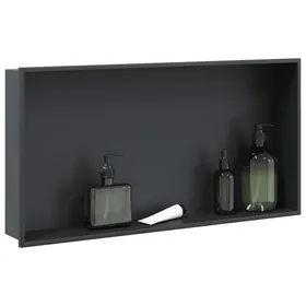 Comparer les prix de (ON SALE)Niche de Douche - Niche Salle de Bain noir mat 62x32x9 cm acier inoxydable EU376560