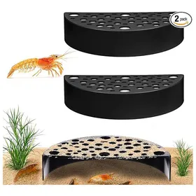 Comparer les prix de Cachette pour crevettes - KZQ - Demi-cercle en ABS - Noir - 118x6x26 cm - Durable